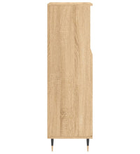 Badschrank Sonoma-Eiche 30x30x100 cm Holzwerkstoff