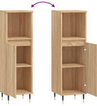 Badschrank Sonoma-Eiche 30x30x100 cm Holzwerkstoff