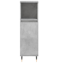 Badschrank Betongrau 30x30x100 cm Holzwerkstoff