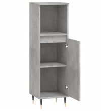 Badschrank Betongrau 30x30x100 cm Holzwerkstoff