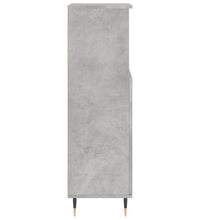 Badschrank Betongrau 30x30x100 cm Holzwerkstoff