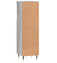 Badschrank Grau Sonoma 30x30x100 cm Holzwerkstoff