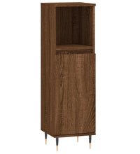 Badschrank Braun Eichen-Optik 30x30x100 cm Holzwerkstoff