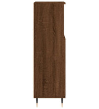 Badschrank Braun Eichen-Optik 30x30x100 cm Holzwerkstoff