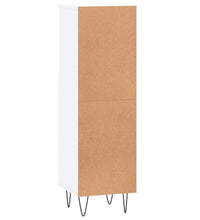 Badschrank Weiß 30x30x100 cm Holzwerkstoff