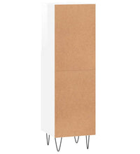 Badschrank Hochglanz-Weiß 30x30x100 cm Holzwerkstoff