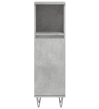 Badschrank Betongrau 30x30x100 cm Holzwerkstoff