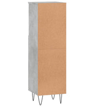 Badschrank Betongrau 30x30x100 cm Holzwerkstoff