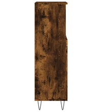 Badschrank Räuchereiche 30x30x100 cm Holzwerkstoff
