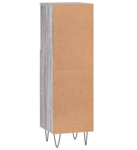 Badschrank Grau Sonoma 30x30x100 cm Holzwerkstoff