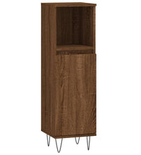Badschrank Braun Eichen-Optik 30x30x100 cm Holzwerkstoff