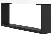 Badschrank Hochglanz-Weiß 30x30x100 cm Holzwerkstoff