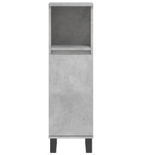 Badschrank Betongrau 30x30x100 cm Holzwerkstoff