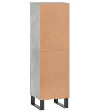 Badschrank Betongrau 30x30x100 cm Holzwerkstoff