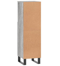 Badschrank Grau Sonoma 30x30x100 cm Holzwerkstoff