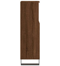 Badschrank Braun Eichen-Optik 30x30x100 cm Holzwerkstoff