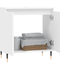 Badezimmerschrank Weiß 58x33x60 cm Holzwerkstoff