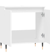 Badezimmerschrank Weiß 58x33x60 cm Holzwerkstoff