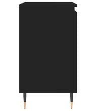 Badschrank Schwarz 58x33x60 cm Holzwerkstoff