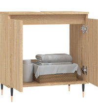 Badschrank Sonoma-Eiche 58x33x60 cm Holzwerkstoff
