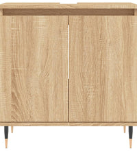 Badschrank Sonoma-Eiche 58x33x60 cm Holzwerkstoff
