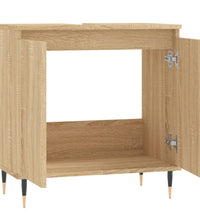 Badschrank Sonoma-Eiche 58x33x60 cm Holzwerkstoff