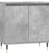 Badschrank Betongrau 58 x 33 x 60 cm Holzwerkstoff
