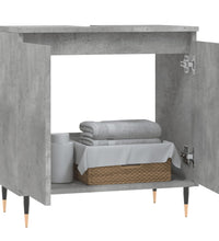 Badschrank Betongrau 58 x 33 x 60 cm Holzwerkstoff