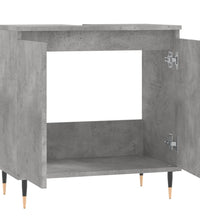 Badschrank Betongrau 58 x 33 x 60 cm Holzwerkstoff