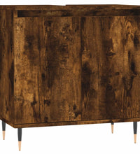 Badschrank Räuchereiche 58x33x60 cm Holzwerkstoff