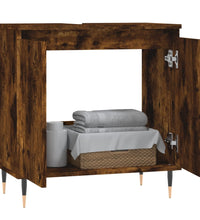 Badschrank Räuchereiche 58x33x60 cm Holzwerkstoff