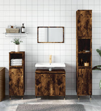 Badschrank Räuchereiche 58x33x60 cm Holzwerkstoff