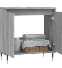 Badschrank Grau Sonoma 58x33x60 cm Holzwerkstoff