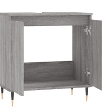 Badschrank Grau Sonoma 58x33x60 cm Holzwerkstoff