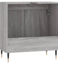 Badschrank Grau Sonoma 58x33x60 cm Holzwerkstoff