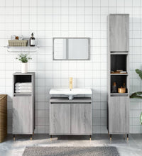 Badschrank Grau Sonoma 58x33x60 cm Holzwerkstoff