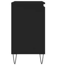 Badschrank Schwarz 58x33x60 cm Holzwerkstoff