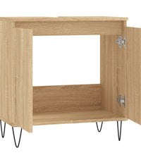 Badschrank Sonoma-Eiche 58x33x60 cm Holzwerkstoff