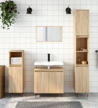 Badschrank Sonoma-Eiche 58x33x60 cm Holzwerkstoff