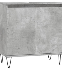 Badschrank Betongrau 58 x 33 x 60 cm Holzwerkstoff