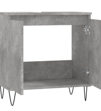 Badschrank Betongrau 58 x 33 x 60 cm Holzwerkstoff