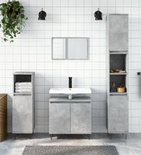 Badschrank Betongrau 58 x 33 x 60 cm Holzwerkstoff