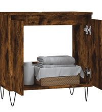 Badschrank Räuchereiche 58x33x60 cm Holzwerkstoff