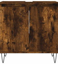 Badschrank Räuchereiche 58x33x60 cm Holzwerkstoff