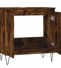 Badschrank Räuchereiche 58x33x60 cm Holzwerkstoff