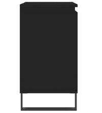 Badschrank Schwarz 58x33x60 cm Holzwerkstoff