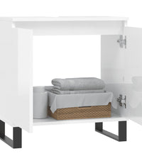 Badschrank Hochglanz-Weiß 58x33x60 cm Holzwerkstoff