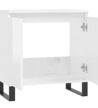 Badschrank Hochglanz-Weiß 58x33x60 cm Holzwerkstoff