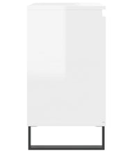 Badschrank Hochglanz-Weiß 58x33x60 cm Holzwerkstoff