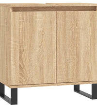 Badschrank Sonoma-Eiche 58x33x60 cm Holzwerkstoff